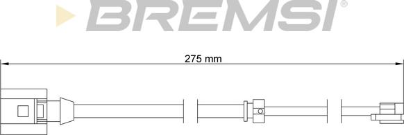 Bremsi WI0754 - Warning Contact, brake pad wear autospares.lv