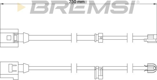 Bremsi WI0709 - Warning Contact, brake pad wear autospares.lv