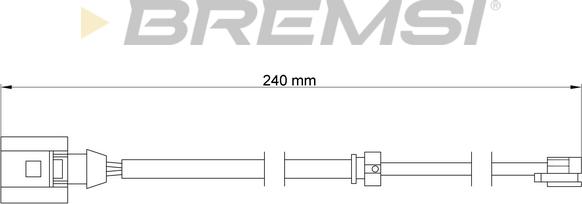 Bremsi WI0726 - Warning Contact, brake pad wear autospares.lv