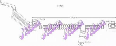 Brovex-Nelson H4466 - Brake Hose autospares.lv