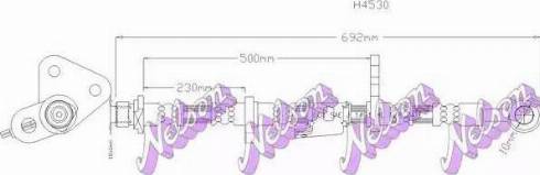 Brovex-Nelson H4530 - Brake Hose autospares.lv