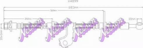 Brovex-Nelson H4899 - Brake Hose autospares.lv