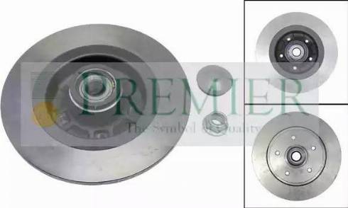 BRT Bearings PWK1838 - Brake Disc autospares.lv