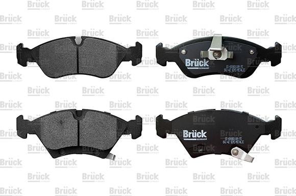 BRÜCK GERMANY EE-8308D1189 - Brake Pad Set, disc brake autospares.lv