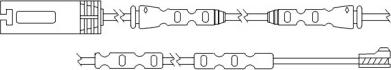 BSF 09054 - Warning Contact, brake pad wear autospares.lv