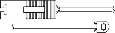 BSF 09004 - Warning Contact, brake pad wear autospares.lv