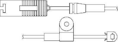 BSF 09010 - Warning Contact, brake pad wear autospares.lv