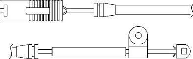 BSF 09021 - Warning Contact, brake pad wear autospares.lv