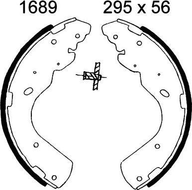 BSF 06617 - Brake Shoe Set autospares.lv