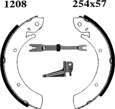 BSF 06234X - Brake Shoe Set autospares.lv