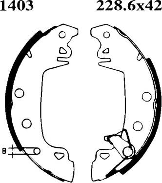 BSF 7174 - Brake Shoe Set autospares.lv