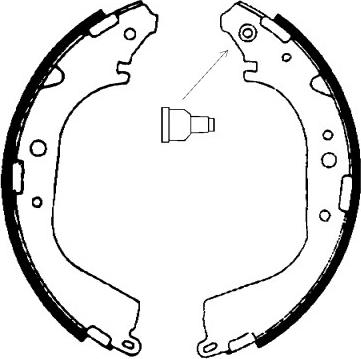 BSF 01557 - Brake Shoe Set autospares.lv