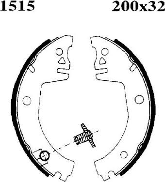 BSF 01515 - Brake Shoe Set autospares.lv