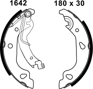 BSF 7397 - Brake Shoe Set autospares.lv