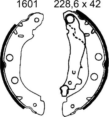 BSF 7354 - Brake Shoe Set autospares.lv