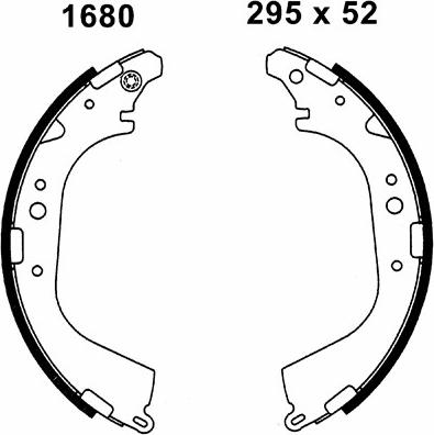 BSF 06523 - Brake Shoe Set autospares.lv