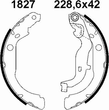 BSF 07626 - Brake Shoe Set autospares.lv