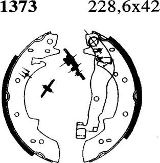 BSF 01373 - Brake Shoe Set autospares.lv