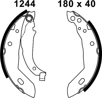 BSF 06169 - Brake Shoe Set autospares.lv