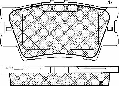 BSF 10949 - Brake Pad Set, disc brake autospares.lv