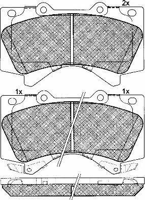 BSF 10946 - Brake Pad Set, disc brake autospares.lv