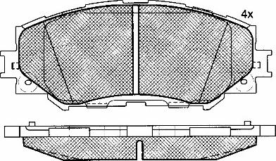 BSF 10948 - Brake Pad Set, disc brake autospares.lv