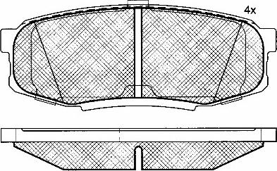 BSF 10947 - Brake Pad Set, disc brake autospares.lv