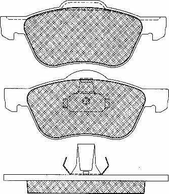 BSF 10954 - Brake Pad Set, disc brake autospares.lv