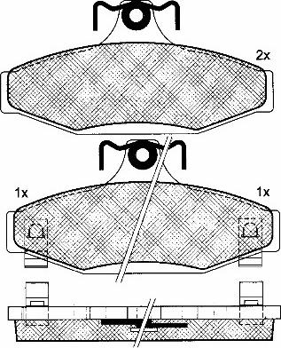 BSF 10950 - Brake Pad Set, disc brake autospares.lv