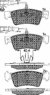 BSF 10953 - Brake Pad Set, disc brake autospares.lv