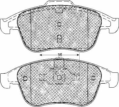 BSF 10957 - Brake Pad Set, disc brake autospares.lv