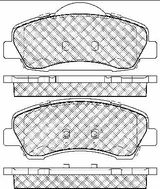 BSF 10969 - Brake Pad Set, disc brake autospares.lv