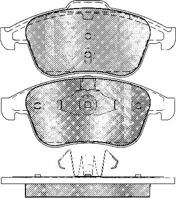 Magneti Marelli 323700019700 - Brake Pad Set, disc brake autospares.lv