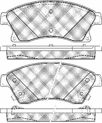 BSF 10961 - Brake Pad Set, disc brake autospares.lv