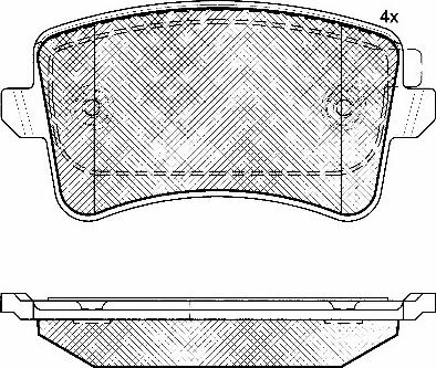 BSF 10905 - Brake Pad Set, disc brake autospares.lv