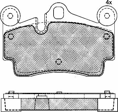 BSF 10906 - Brake Pad Set, disc brake autospares.lv