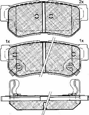 BSF 10919 - Brake Pad Set, disc brake autospares.lv