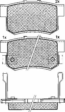 BSF 10915 - Brake Pad Set, disc brake autospares.lv