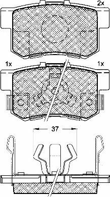 BSF 10916 - Brake Pad Set, disc brake autospares.lv