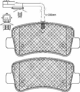 Brake Engineering PA1933 - Brake Pad Set, disc brake autospares.lv