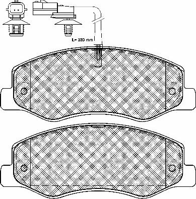 BSF 10981 - Brake Pad Set, disc brake autospares.lv