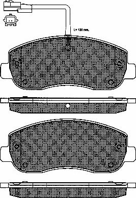 BSF 10982 - Brake Pad Set, disc brake autospares.lv