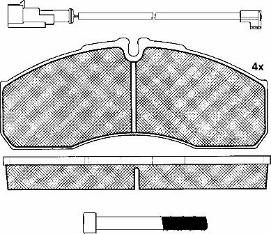 BSF 10939 - Brake Pad Set, disc brake autospares.lv