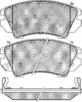 BSF 10934 - Brake Pad Set, disc brake autospares.lv
