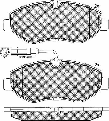 BSF 10936 - Brake Pad Set, disc brake autospares.lv