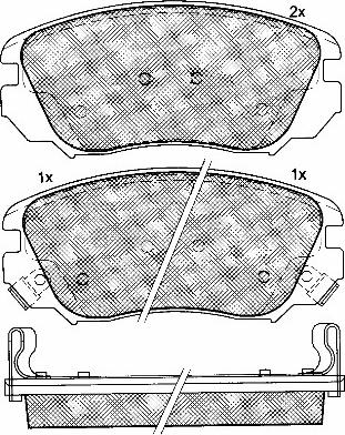 BSF 10932 - Brake Pad Set, disc brake autospares.lv