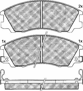 Open Parts BSM4227.00 - Brake Pad Set, disc brake autospares.lv