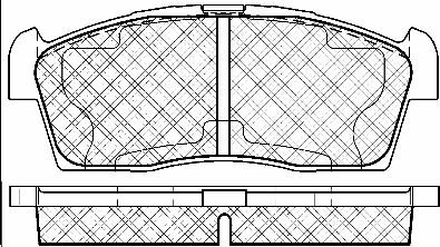 BSF 10971 - Brake Pad Set, disc brake autospares.lv