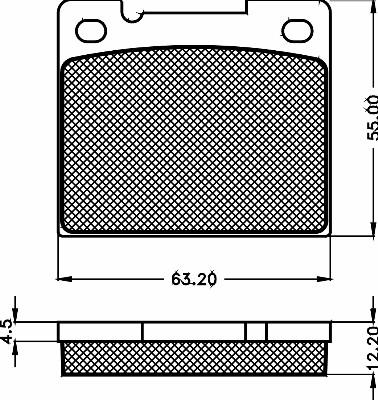 BSF 10442 - Brake Pad Set, disc brake autospares.lv