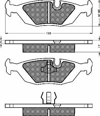 BSF 10459 - Brake Pad Set, disc brake autospares.lv